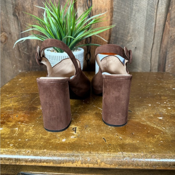 Prada Brown Suede Platform Sandals with Box - Size IT 41/US 11 - Picture 7 of 13